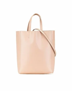 Tote Bags*Celine Preloved Small 16 Beige Calfskin Leather Tote Bag Pink