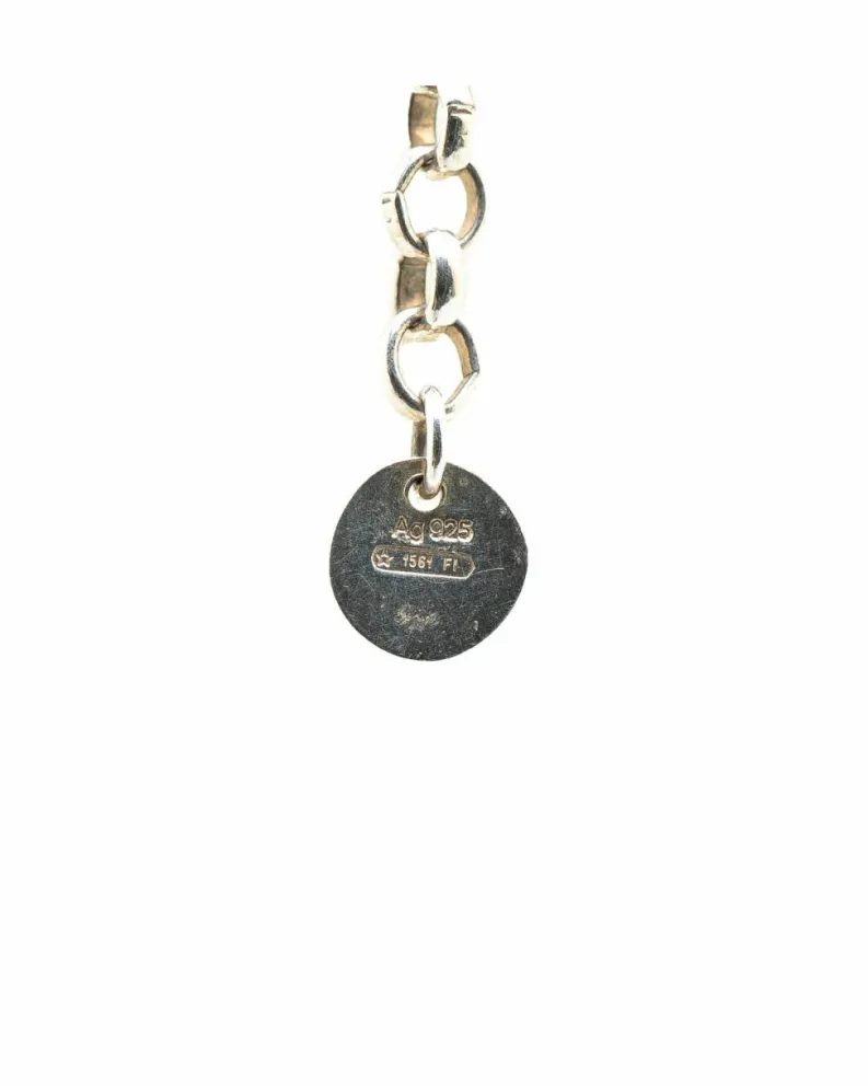 Necklaces*Gucci Preloved Sterling Blue Topaz Pendant Necklace Minimalist Silver