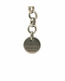 Necklaces*Gucci Preloved Sterling G Pendant Necklace with Spring Ring Closure Silver