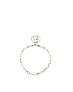 Bracelets*Gucci Preloved Sterling Interlocking G Charm Bracelet Silver