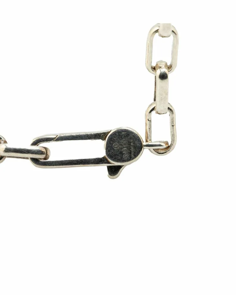 Bracelets*Gucci Preloved Sterling Interlocking G Charm Bracelet Silver