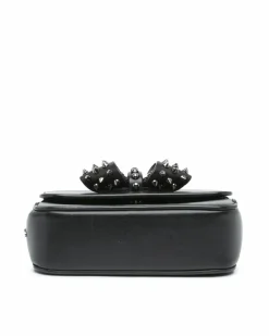 Cross-Body Bags*Christian Louboutin Preloved Sweet Charity Leather Crossbody with Bow Details Black