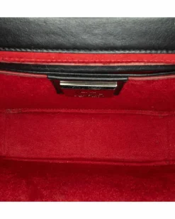 Cross-Body Bags*Christian Louboutin Preloved Sweet Charity Leather Crossbody with Bow Details Black
