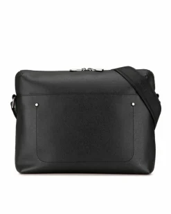Cross-Body Bags*Louis Vuitton Preloved Taiga Leather Crossbody Bag with Adjustable Strap and Black
