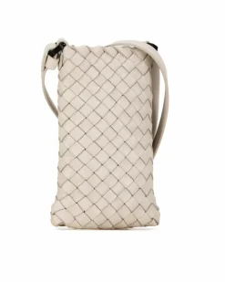 Cross-Body Bags*Bottega Veneta Preloved The Pouch Crossbody Bag in Natural Leather White