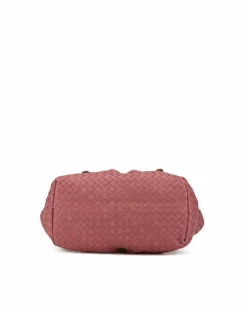 Tote Bags*Bottega Veneta Preloved The Pouch Intrecciato Leather Tote Bag Pink