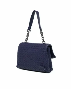 Shoulder Bags*Bottega Veneta Preloved The Pouch Shoulder Bag in Blue