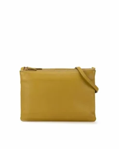 Cross-Body Bags*Celine Preloved Trio Crossbody Bag in Yellow