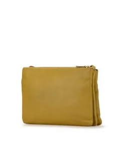 Cross-Body Bags*Celine Preloved Trio Crossbody Bag in Yellow
