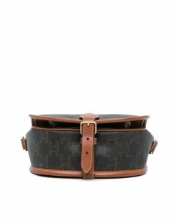 Cross-Body Bags*Celine Preloved Triomphe Canvas Crossbody Bag Brown
