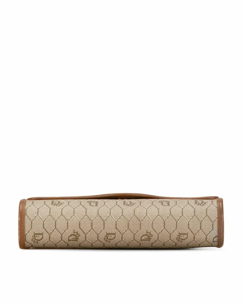 Cross-Body Bags*Dior Preloved Vintage Beige Canvas Crossbody Bag Brown