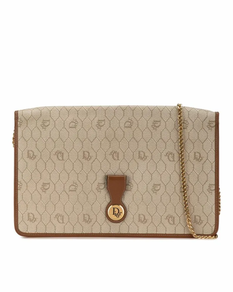 Cross-Body Bags*Dior Preloved Vintage Cannage Crossbody Bag Brown