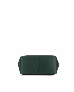Tote Bags*Bottega Veneta Preloved Woven Leather Tote with Rolled Handles and Zip Pockets Green