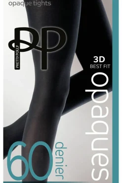 Tights & Socks|Tights & Socks*Pretty Polly Premium Opaques 60 Denier 3D Tights - Black