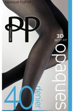 Tights & Socks|Tights & Socks*Pretty Polly Premium Opaques 40 Denier 3D Tights - Black