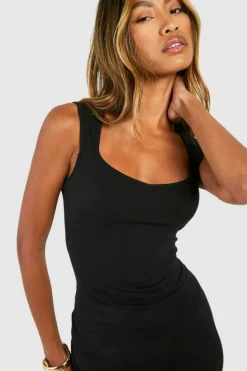 Bodycon Dresses|Mini Dresses*boohoo Premium Super Soft Sweetheart Mini Dress black