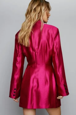 Blazer Dresses*NastyGal Premium Tailored Blazer Dress pink