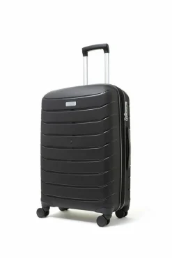 Handbags*Rock Prime 8 Wheel Hardshell Expandable Suitcase Small Black