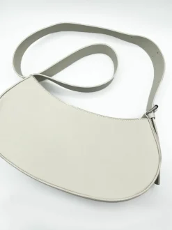 Shoulder Bags*SVNX PU Leather Saddle Bag Stone