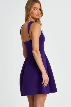 A Line Dresses|Skater Dresses*Quiz A-Line Mini Dress Purple
