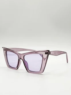 Sunglasses*SVNX Oversized Cateye Sunglasses Purple
