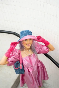 Hats & Gloves|Hats & Gloves*My Accessories London Quilted Denim Bucket Hat Indigo