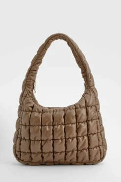 Handbags|Tote Bags*boohoo Quilted Slouchy Tote Bag chocolate
