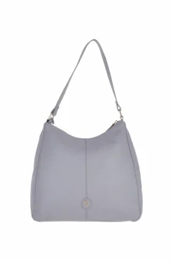 Shoulder Bags*Ashwood Leather Real Leather Medium Shoulder Bag Grey