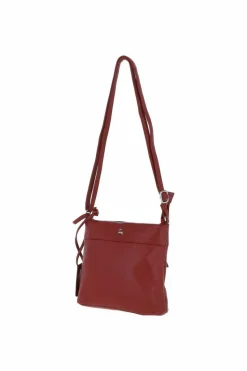 Shoulder Bags*Ashwood Leather Real Leather Mini Shoulder Bag Red