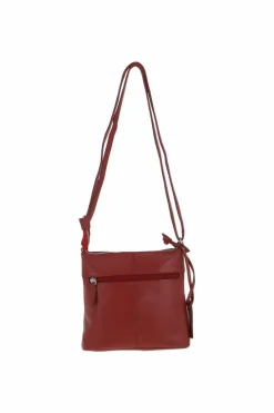 Shoulder Bags*Ashwood Leather Real Leather Mini Shoulder Bag Red