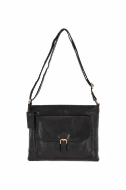 Shoulder Bags*Ashwood Leather Real Leather Vintage Medium Shoulder Bag Black