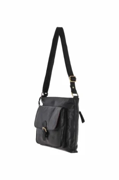 Shoulder Bags*Ashwood Leather Real Leather Vintage Medium Shoulder Bag Black
