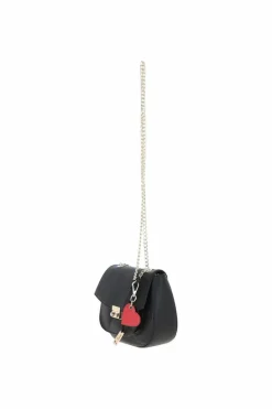 Cross-Body Bags*Ashwood Leather Real Leather with Chain Strap Small Cross Body Bag Black