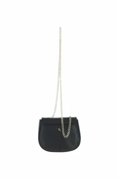 Cross-Body Bags*Ashwood Leather Real Leather with Chain Strap Small Cross Body Bag Black