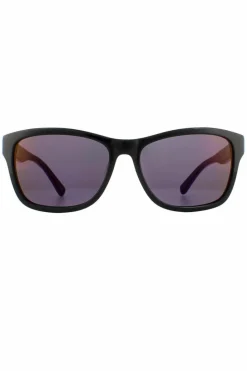 Sunglasses*Lacoste Rectangle Blue Purple Sunglasses Black