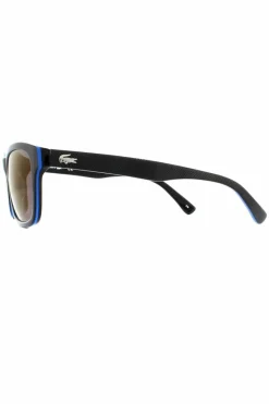 Sunglasses*Lacoste Rectangle Blue Purple Sunglasses Black
