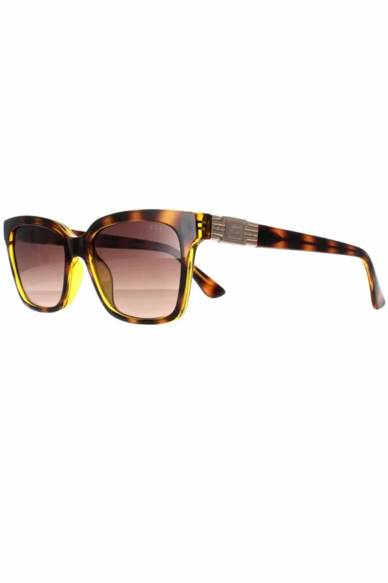 Sunglasses*Guess Rectangle Dark Havana Gradient GU7869 Brown