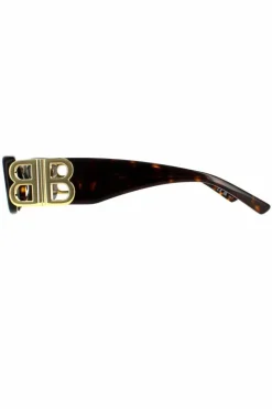 Sunglasses*Balenciaga Rectangle Dark Havana Green BB0096S Brown
