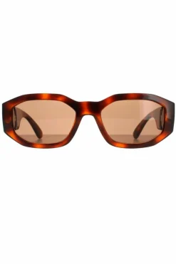 Sunglasses*Versace Rectangle Havana Dark VE4361 Sunglasses Brown