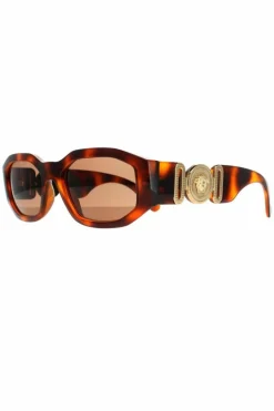 Sunglasses*Versace Rectangle Havana Dark VE4361 Sunglasses Brown