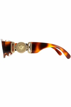 Sunglasses*Versace Rectangle Havana Dark VE4361 Sunglasses Brown