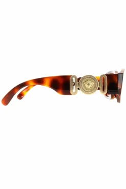 Sunglasses*Versace Rectangle Havana Dark VE4361 Sunglasses Brown