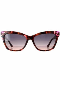Sunglasses*Guess Rectangle Havana Smoke Gradient GU7840 Pink