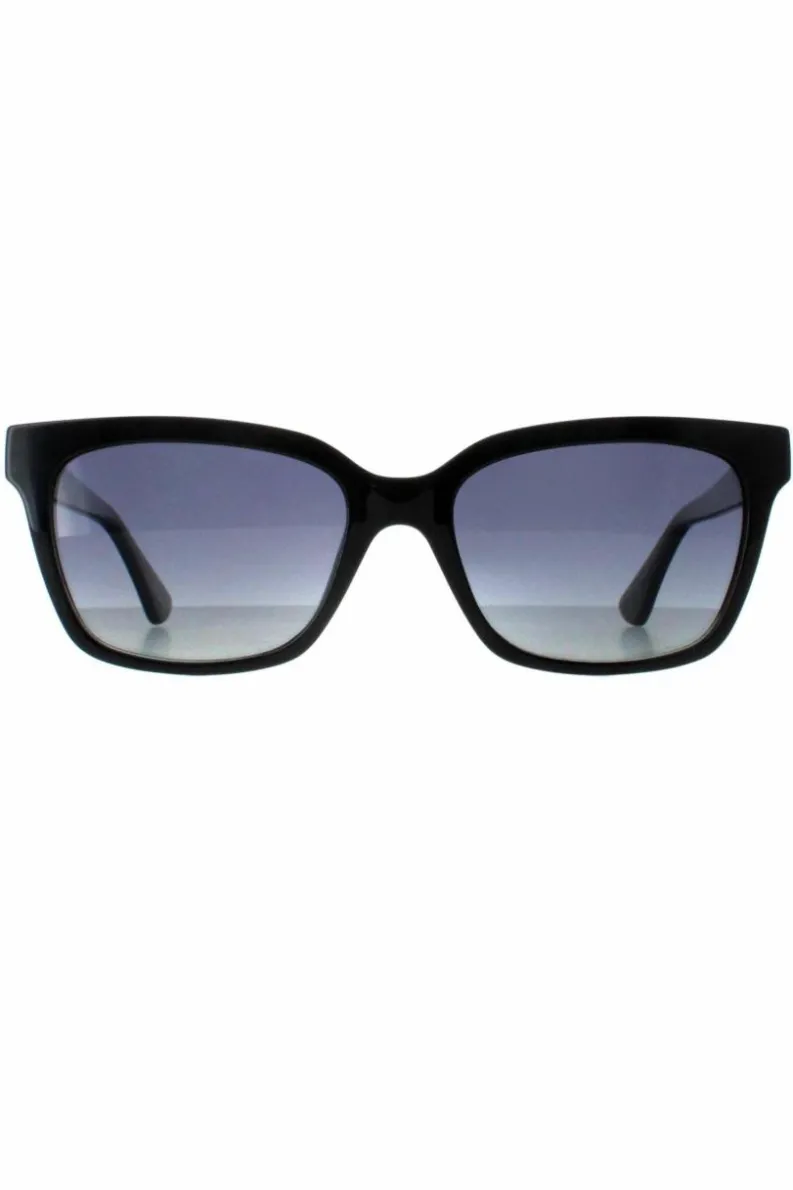 Sunglasses*Guess Rectangle Shiny Smoke Polarized GU7869 Black