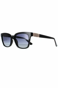 Sunglasses*Guess Rectangle Shiny Smoke Polarized GU7869 Black