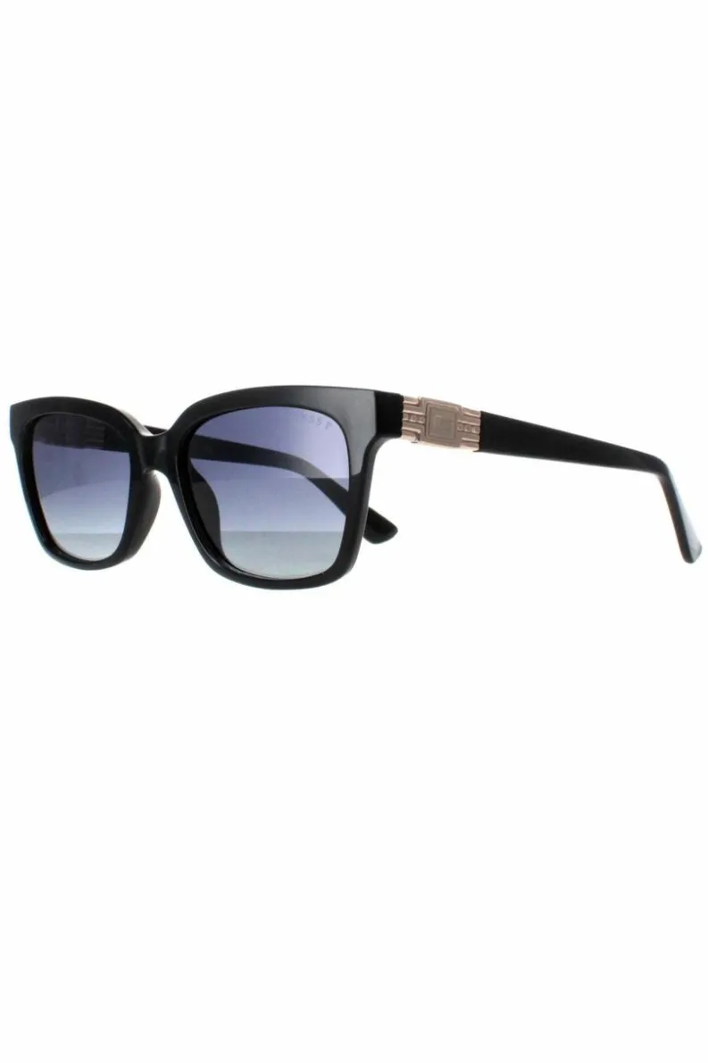 Sunglasses*Guess Rectangle Shiny Smoke Polarized GU7869 Black