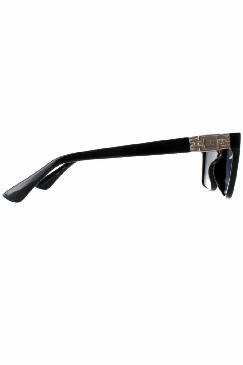 Sunglasses*Guess Rectangle Shiny Smoke Polarized GU7869 Black