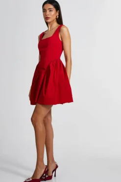 Skater Dresses*Quiz Scoop Back Skater Dress Red