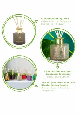 Candles & Diffusers|Candles*Nicola Spring Reed Diffuser 200ml Green Pomelo & Passion Fruit Grey