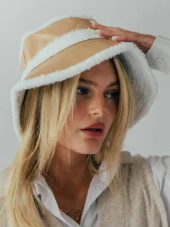 Hats & Gloves|Hats & Gloves*SVNX Reversible Borg Bucket Hat Cream
